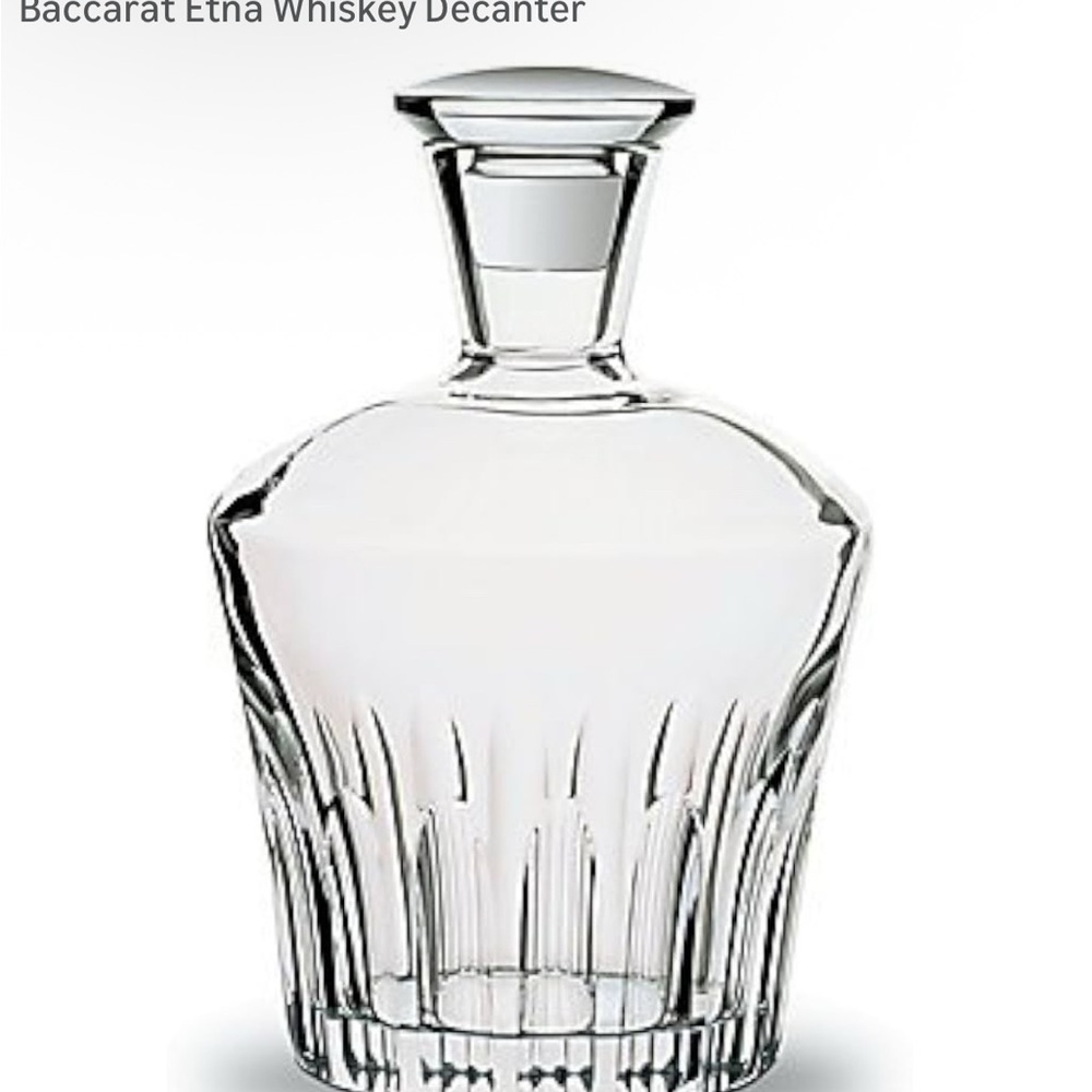 NWOT Baccarat Crystal Etna Whiskey 🥃 Decanter